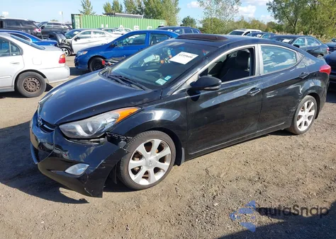 2013 Hyundai Elantra Limited из США, поврежденный, VIN KMHDH4AE7DU541651